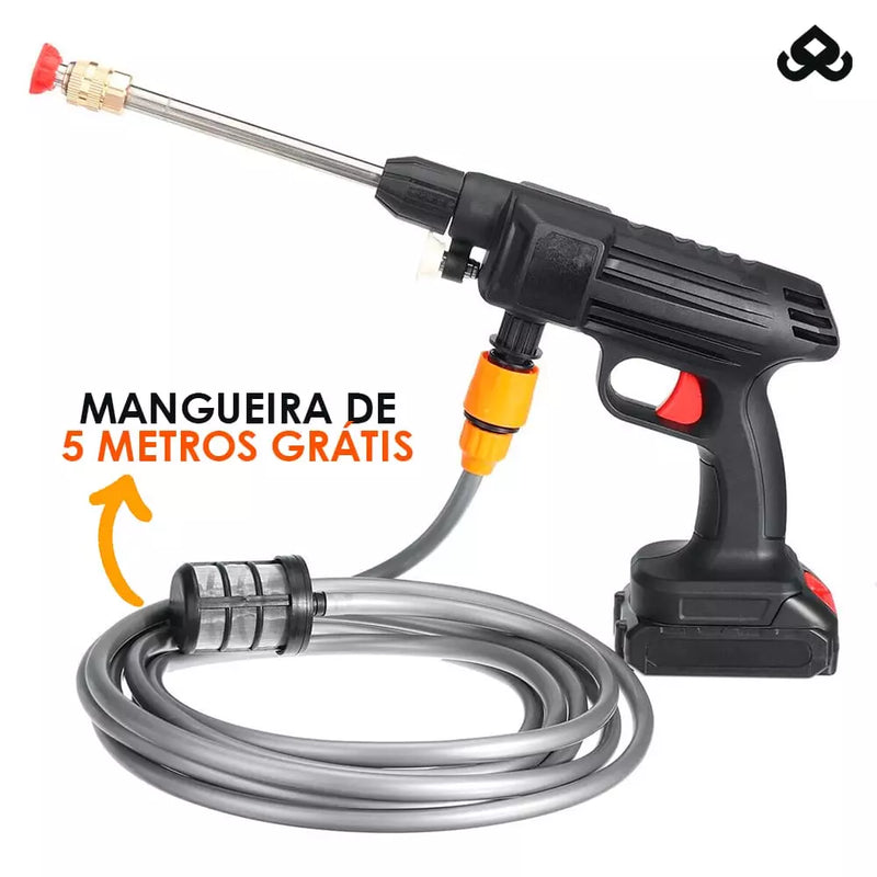 Lavadora de Alta Pressão Portátil Sem Fios PowerWash™ + Mangueira de 5M Grátis