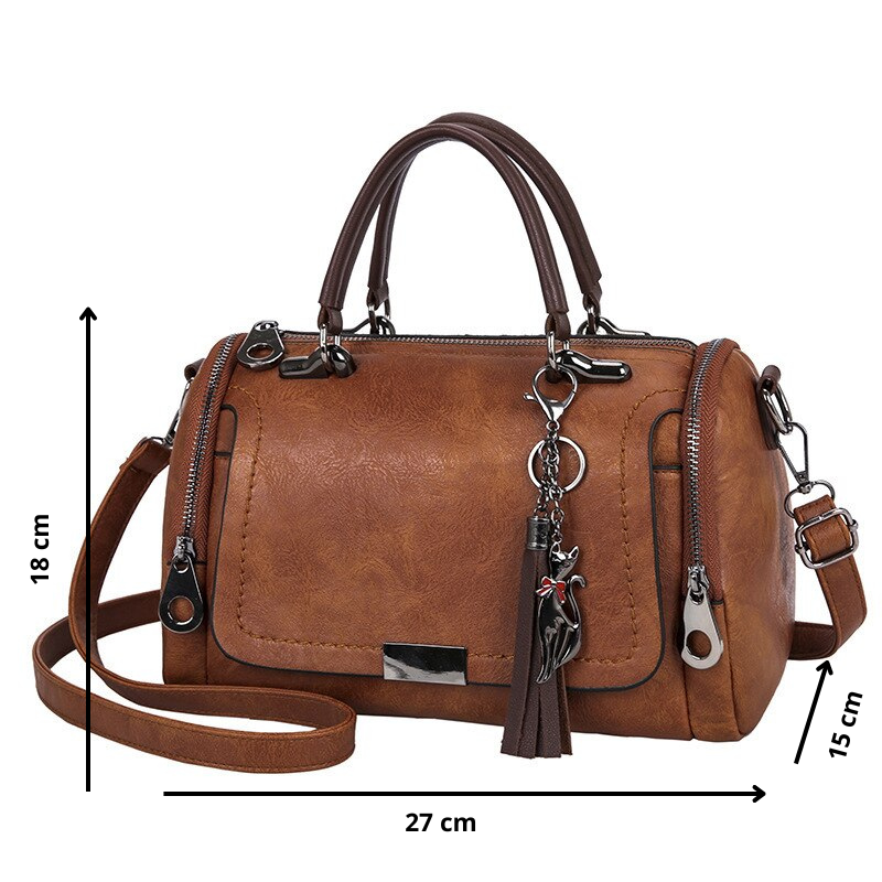 Bolsa de Couro Feminina - CrossBody - Fazio