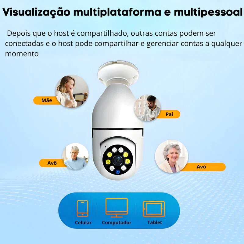 Câmera de Segurança 360Vision + Brinde Exclusivo! - Fazio