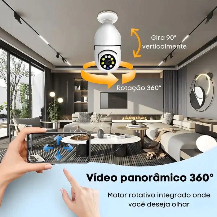 Câmera de Segurança 360Vision + Brinde Exclusivo! - Fazio