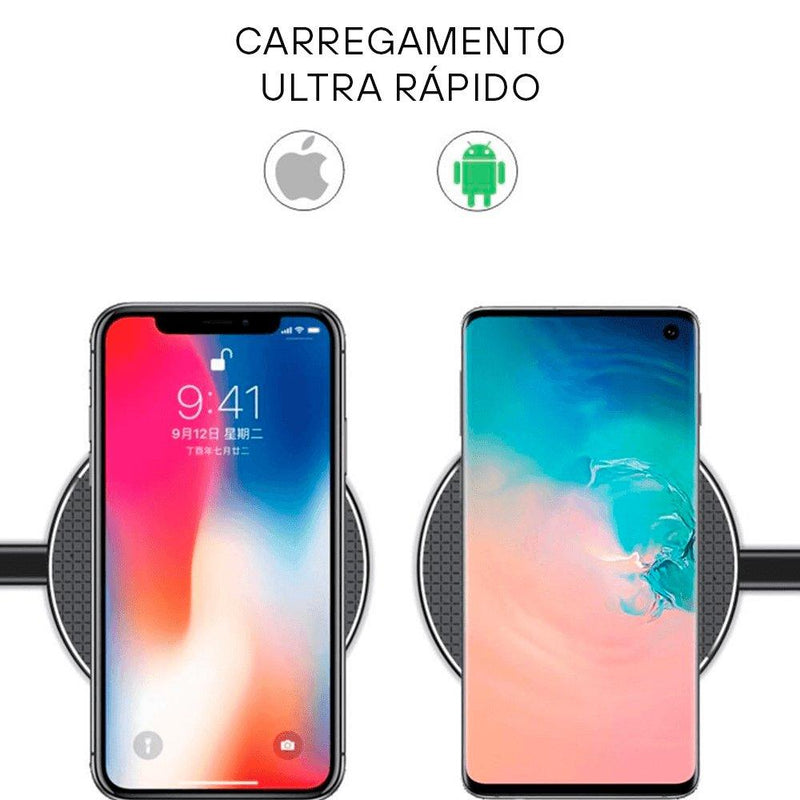 Carregador Por Indução Para IPhone e Android 10W + Cabo USB - Fazio