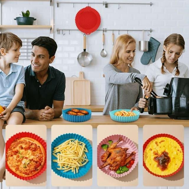 Forma de Silicone Para AirFryer | Compre o Kit Com 6 Formas [ESTOQUE PRESTES A ACABAR] - Fazio