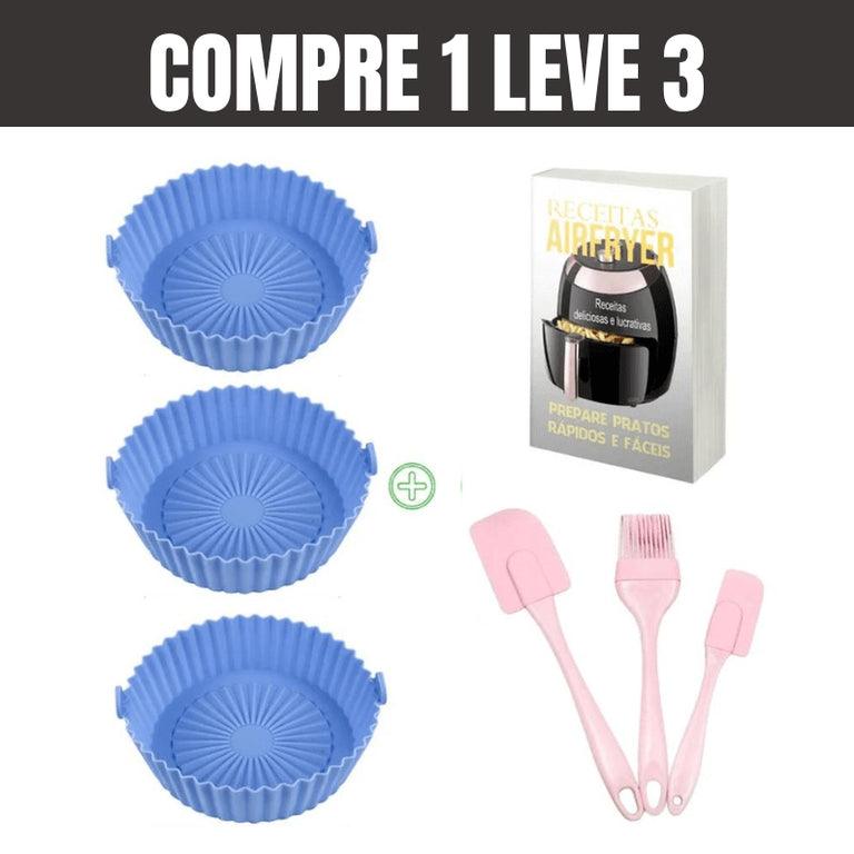 Forma de Silicone Para AirFryer - Leve 3 e Pague 1 + Brinde Exclusivo! - Fazio