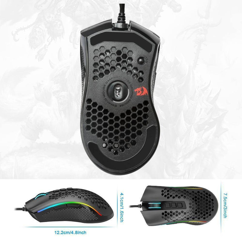 Mouse com fio Redragon Storm M808 - Fazio